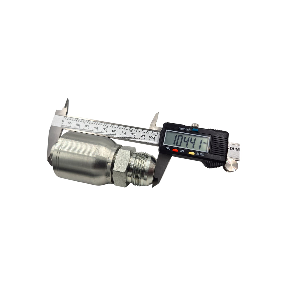 Conector Macho Jic 37 Flare One Piece 1.5/16 pulgadas hilo 12