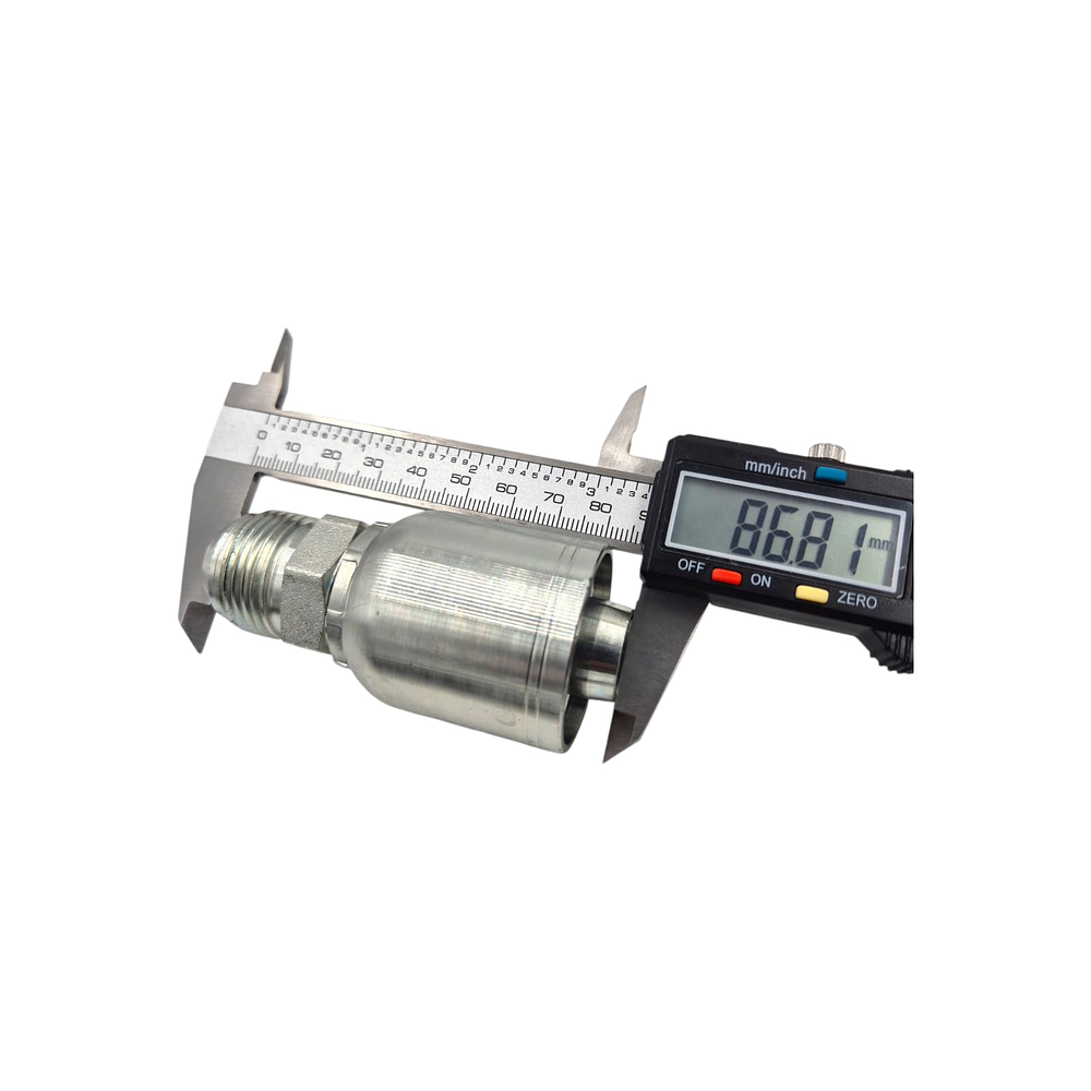 Conector Macho Jic 37 Flare One Piece 1.1/16 Pulgadas Hilo 12