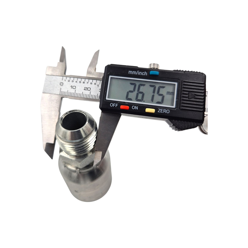 Conector Macho Jic 37 Flare One Piece 1.1/16 Pulgadas Hilo 12