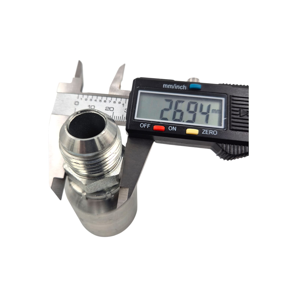 Conector Macho Jic 37 Flare One Piece 1.1/16 Pulgadas Hilo 12