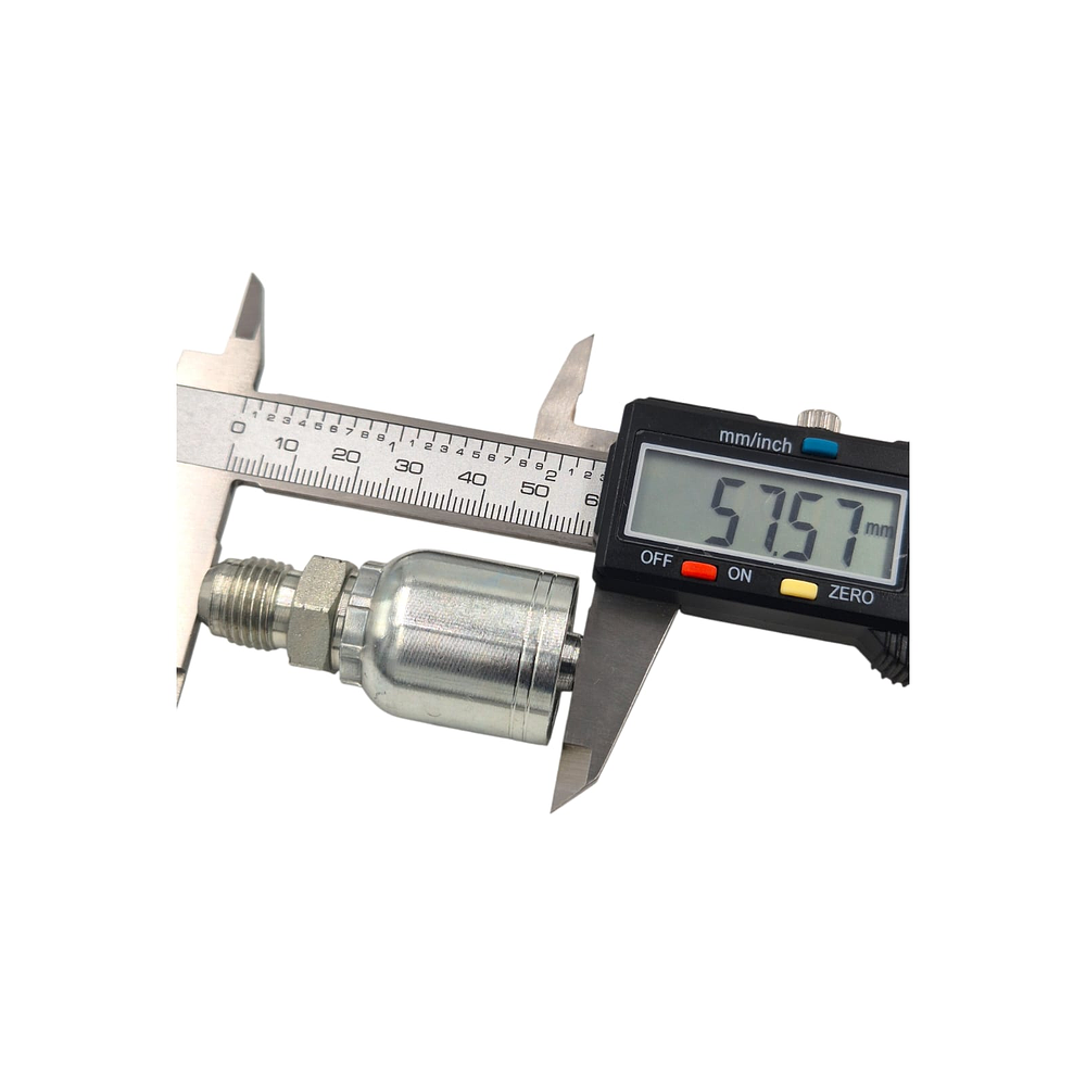 Conector Macho Jic 37 Flare One Piece 7/16 Pulgadas Hilo 20 14mm