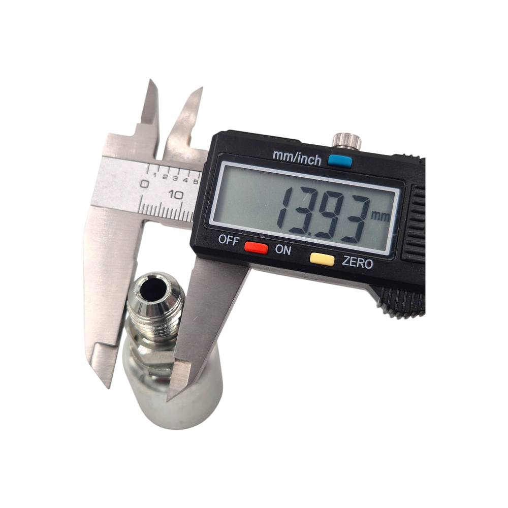 Conector Macho Jic 37 Flare One Piece 7/16 Pulgadas Hilo 20 14mm