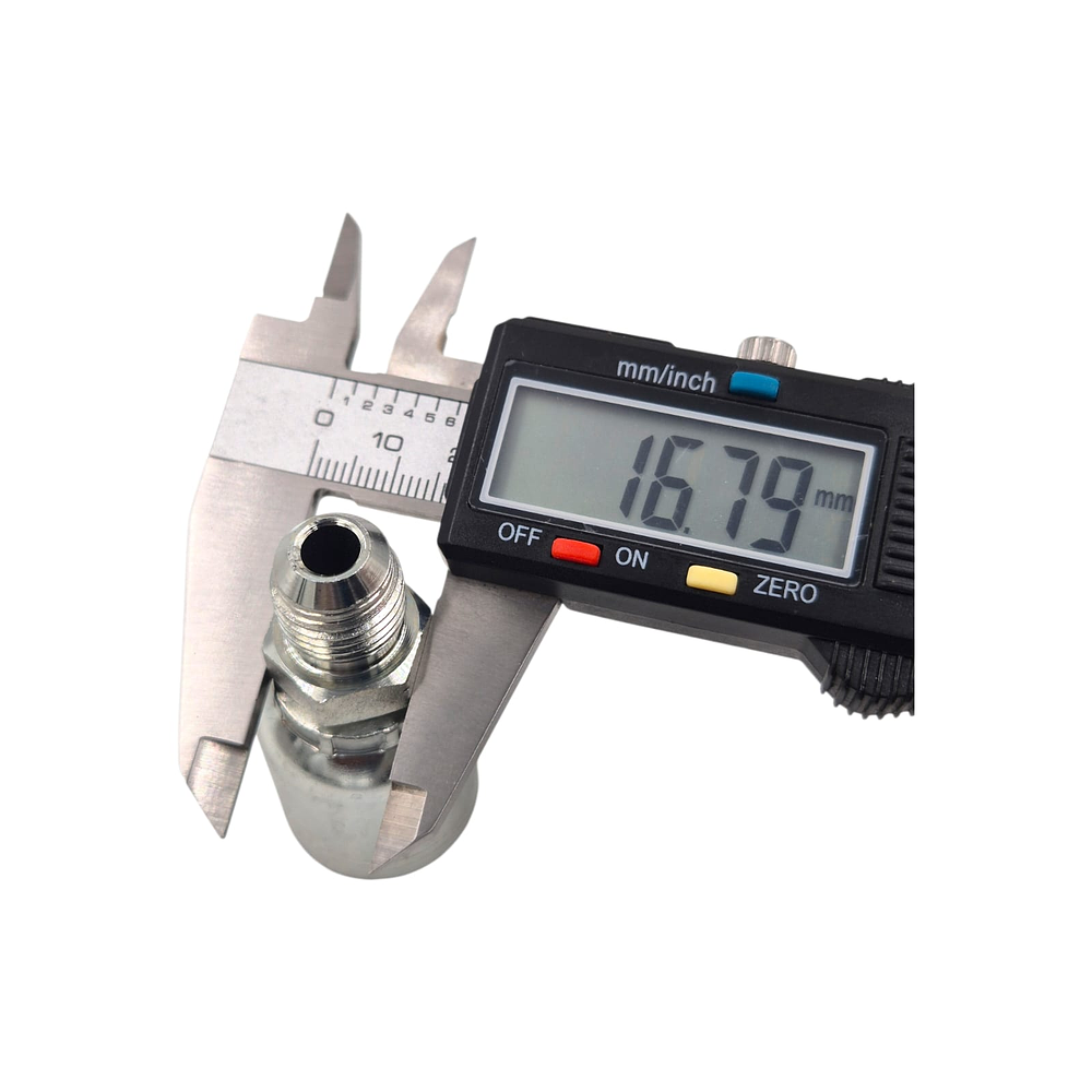 Conector Macho Jic 37 Flare One Piece 7/16 Pulgadas Hilo 20 14mm