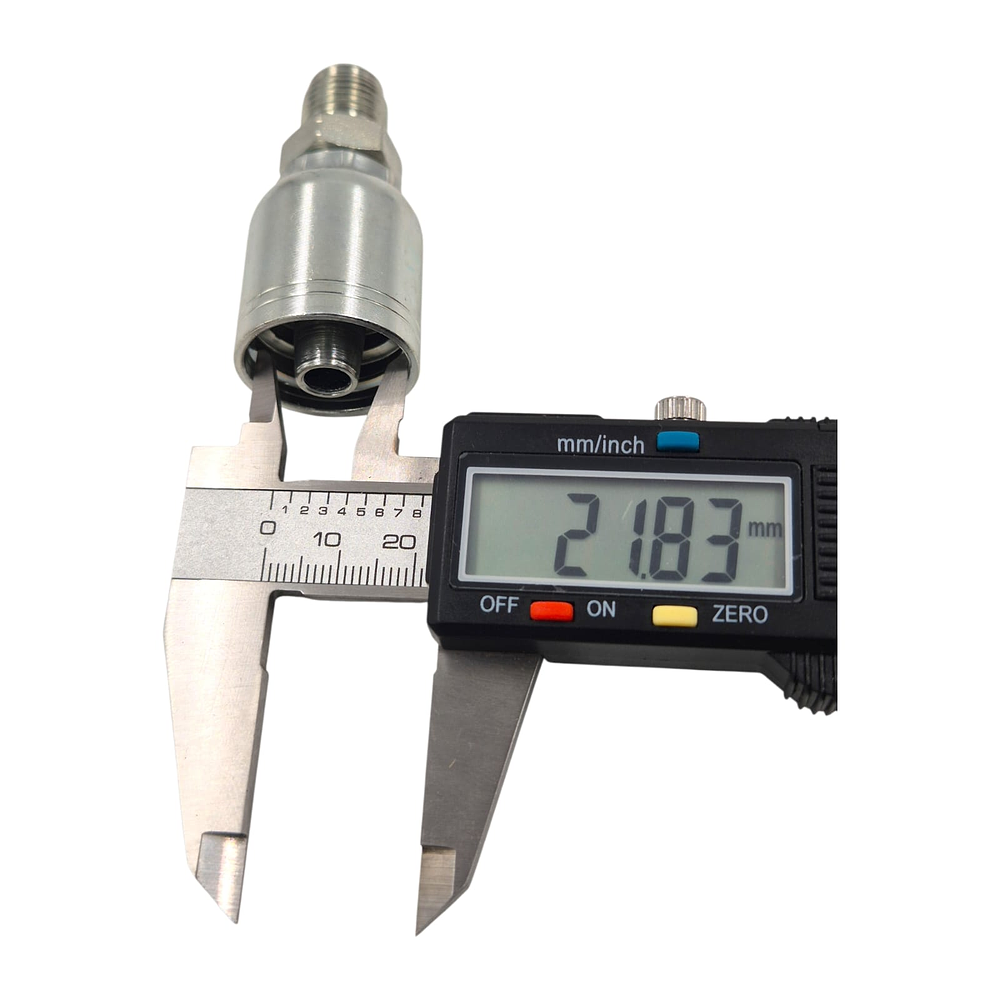 Conector Macho Jic 37 Flare One Piece 7/16 Pulgadas Hilo 20 14mm