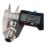 Conector Macho Jic 37 Flare One Piece 7/8 Pulgadas Hilo 14