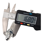 Conector Hidraulico Macho JIC 74 7/16 Hilo 20 10MM