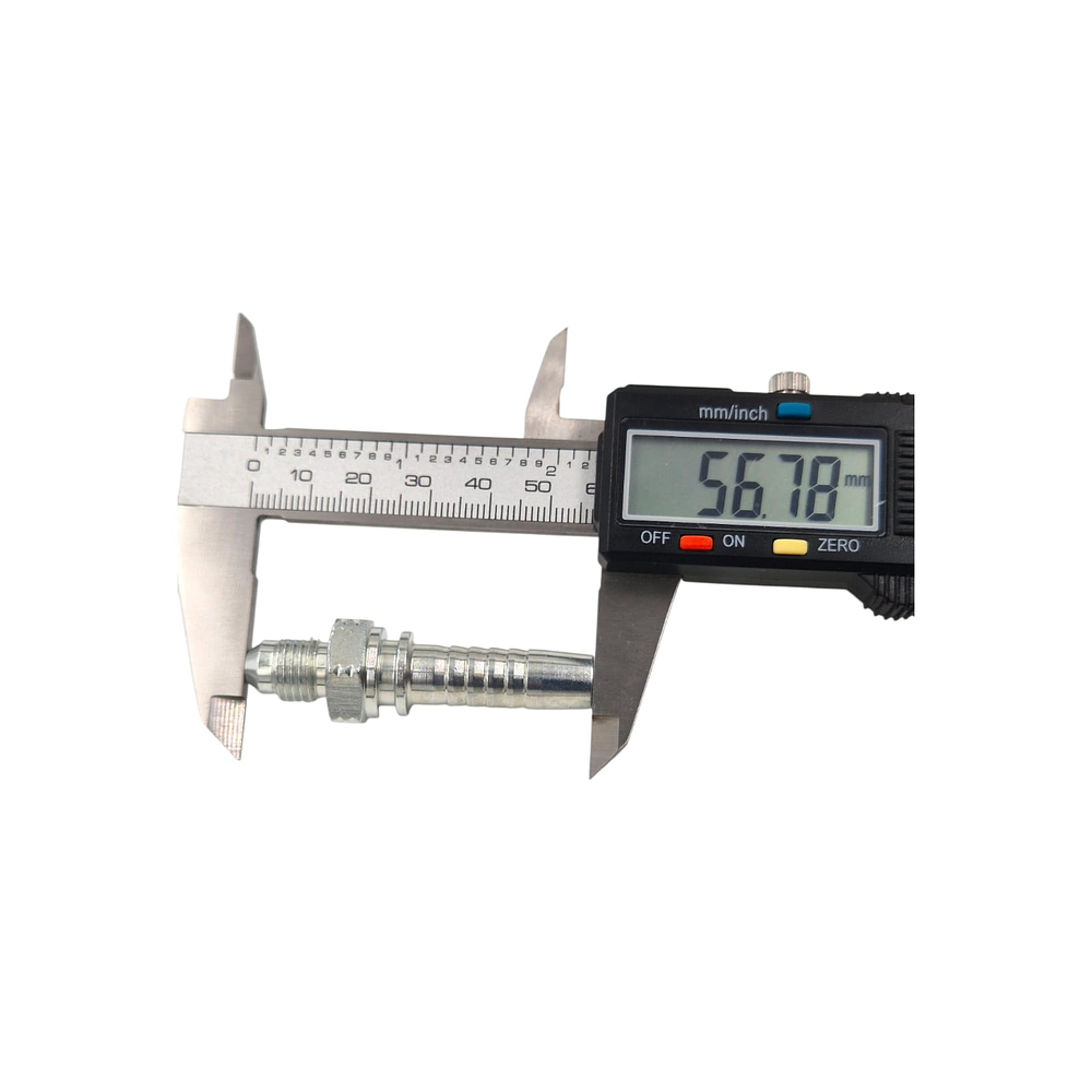 Conector Hidraulico Macho JIC 74 7/16 Hilo 20 10MM