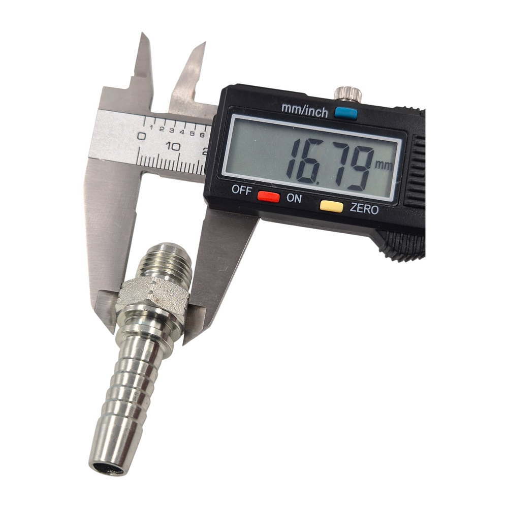 Conector Hidráulico Macho JIC 74 9/16 Hilo 18