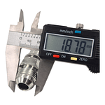 Conector Hidráulico Macho JIC 74 3/4 Hilo 16 16mm