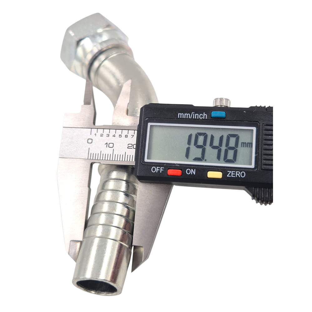 Conector Hidráulico Hembra Jic 1.1/16 x 12 45 Grados 