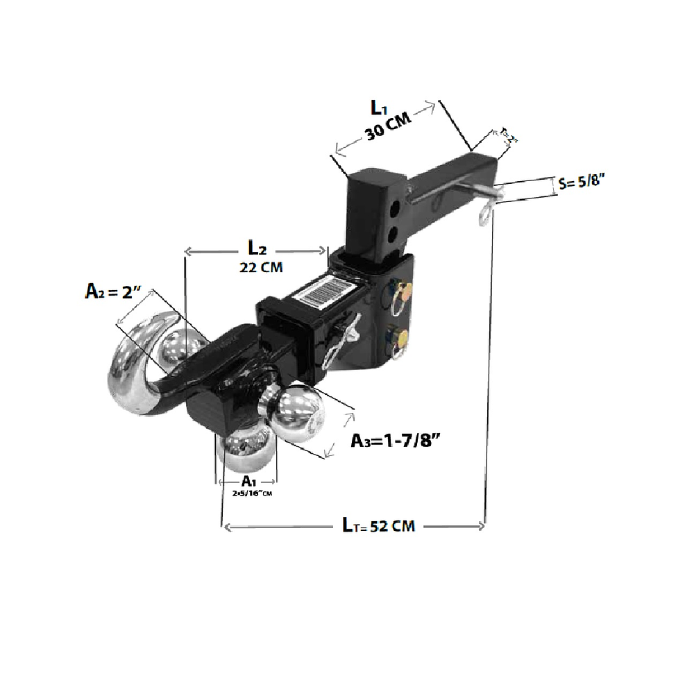 Kit Brazo De Arrastre Enganche Americano Remolque Multiuso