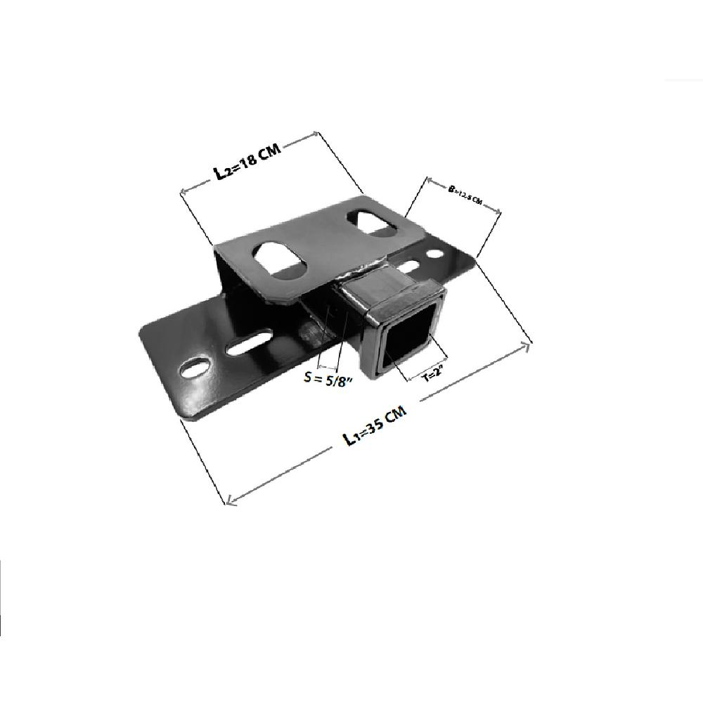 Tubo Receptor Enganche Remolque Americano