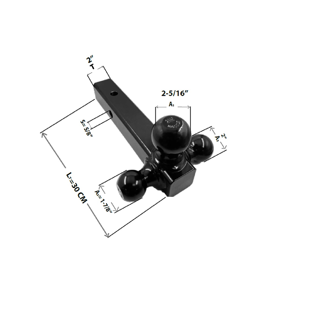 Kit Brazo Arrastre Triple Para Autos Camionetas