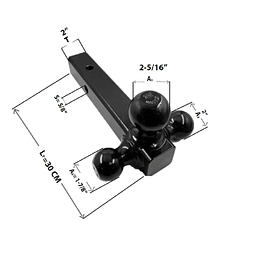Kit Brazo Arrastre Triple Para Autos Camionetas