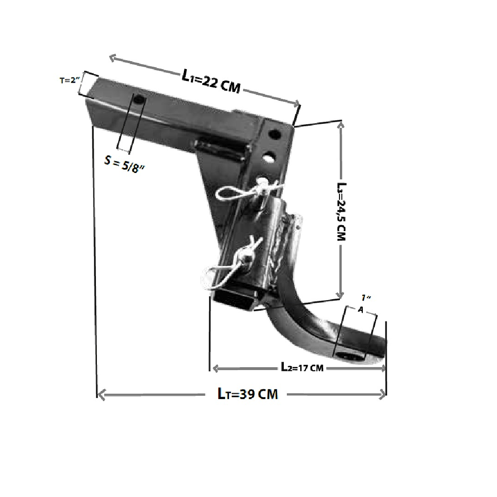 Kit Brazo De Arrastre Americano Remolque Multiuso Remolque