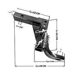 Kit Brazo De Arrastre Americano Remolque Multiuso Remolque