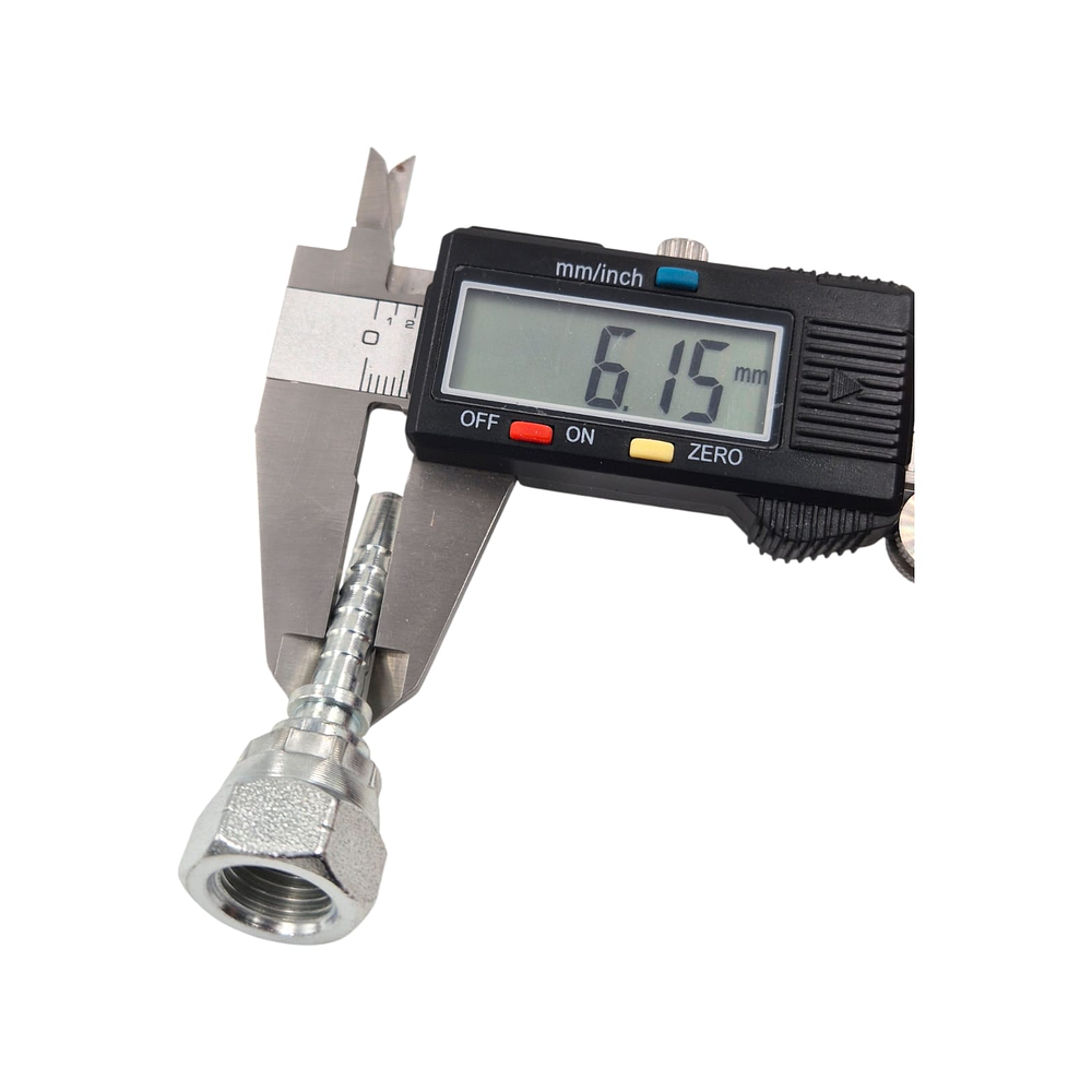 Conector Hidráulico 1/4" x 19 Hembra Giratoria Recta  BSP 60 grados