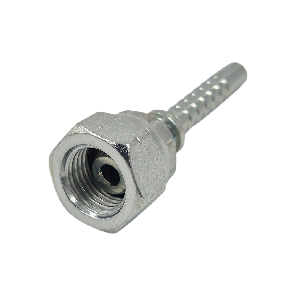 Conector Hidráulico 1/4" x 19 Hembra Giratoria Recta  BSP 60 grados