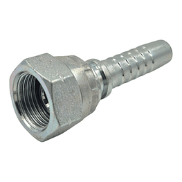 Conector Hidráulico 3/8" x 19 Hembra Giratoria Recta BSP 60 grados