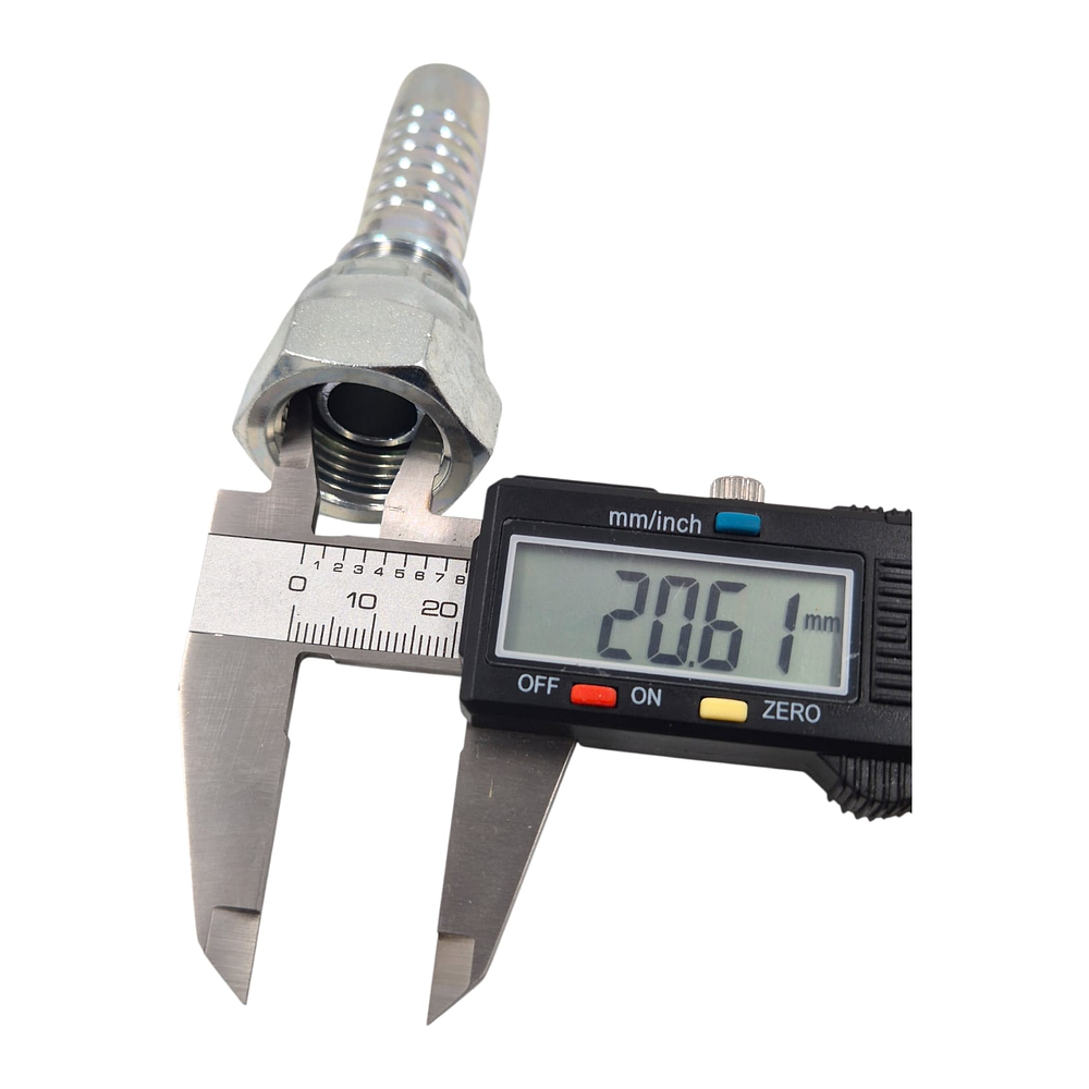 Conector Hidráulico 5/8" x 14 Hembra Giratoria Recta BSP 60 grados