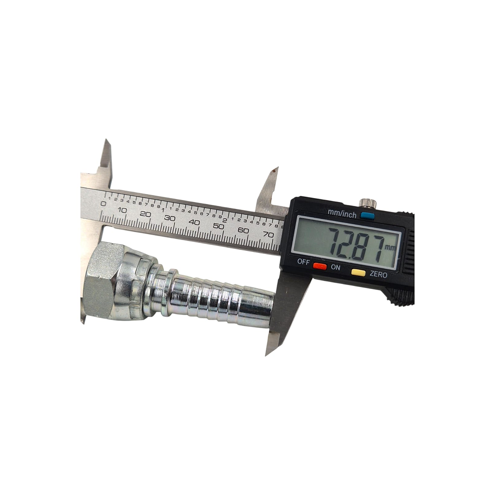 Conector Hidráulico 5/8" x 14 Hembra Giratoria Recta BSP 60 grados