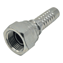 Conector Hidráulico 5/8" x 14 Hembra Giratoria Recta BSP 60 grados
