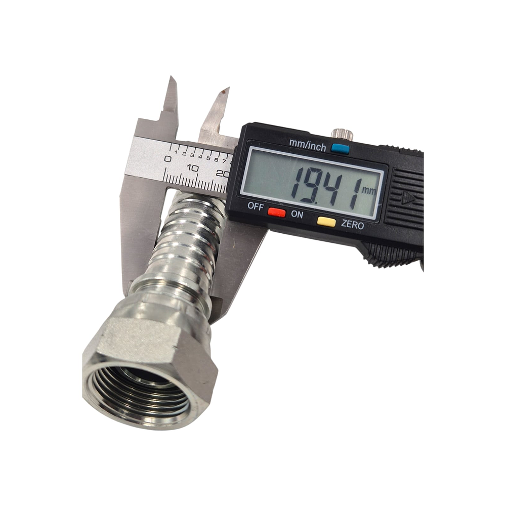 Conector Hidráulico 3/4" x 14 Hembra Giratoria Recta BSP 60 grados