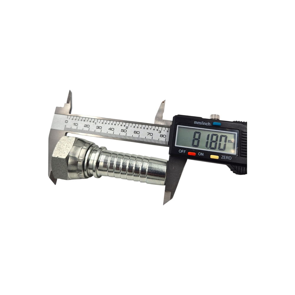 Conector Hidráulico 3/4" x 14 Hembra Giratoria Recta BSP 60 grados