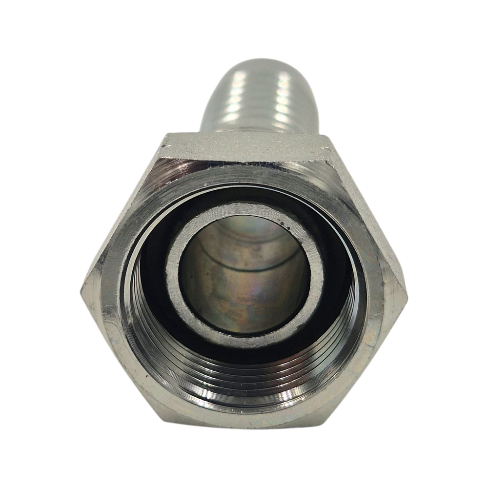 Conector Hidráulico 3/4" x 14 Hembra Giratoria Recta BSP 60 grados