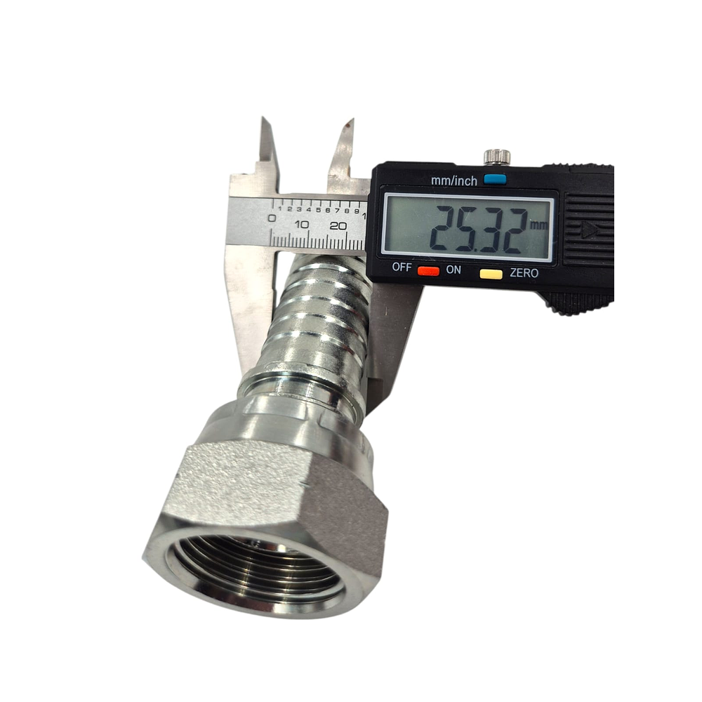 Conector Hidráulico 1" x 11 Hembra Giratoria Recta BSP 60 grados