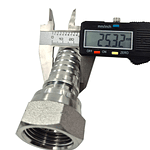 Conector Hidráulico 1" x 11 Hembra Giratoria Recta BSP 60 grados