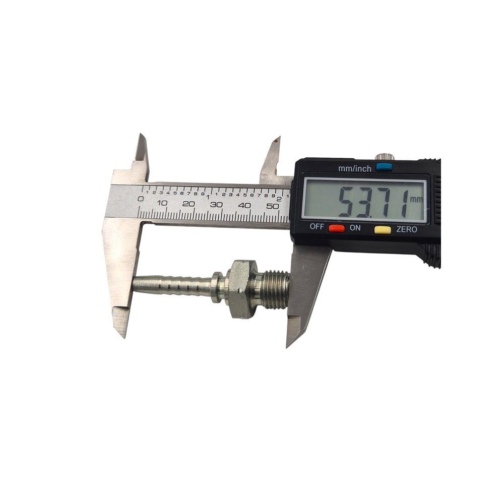 Conector Hidráulico 1/4" x 19 Macho Recto BSP 60 grados