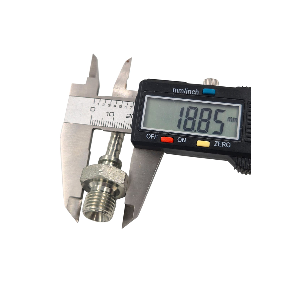 Conector Hidráulico 1/4" x 19 Macho Recto BSP 60 grados