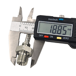 Conector Hidráulico 1/4" x 19 Macho Recto BSP 60 grados