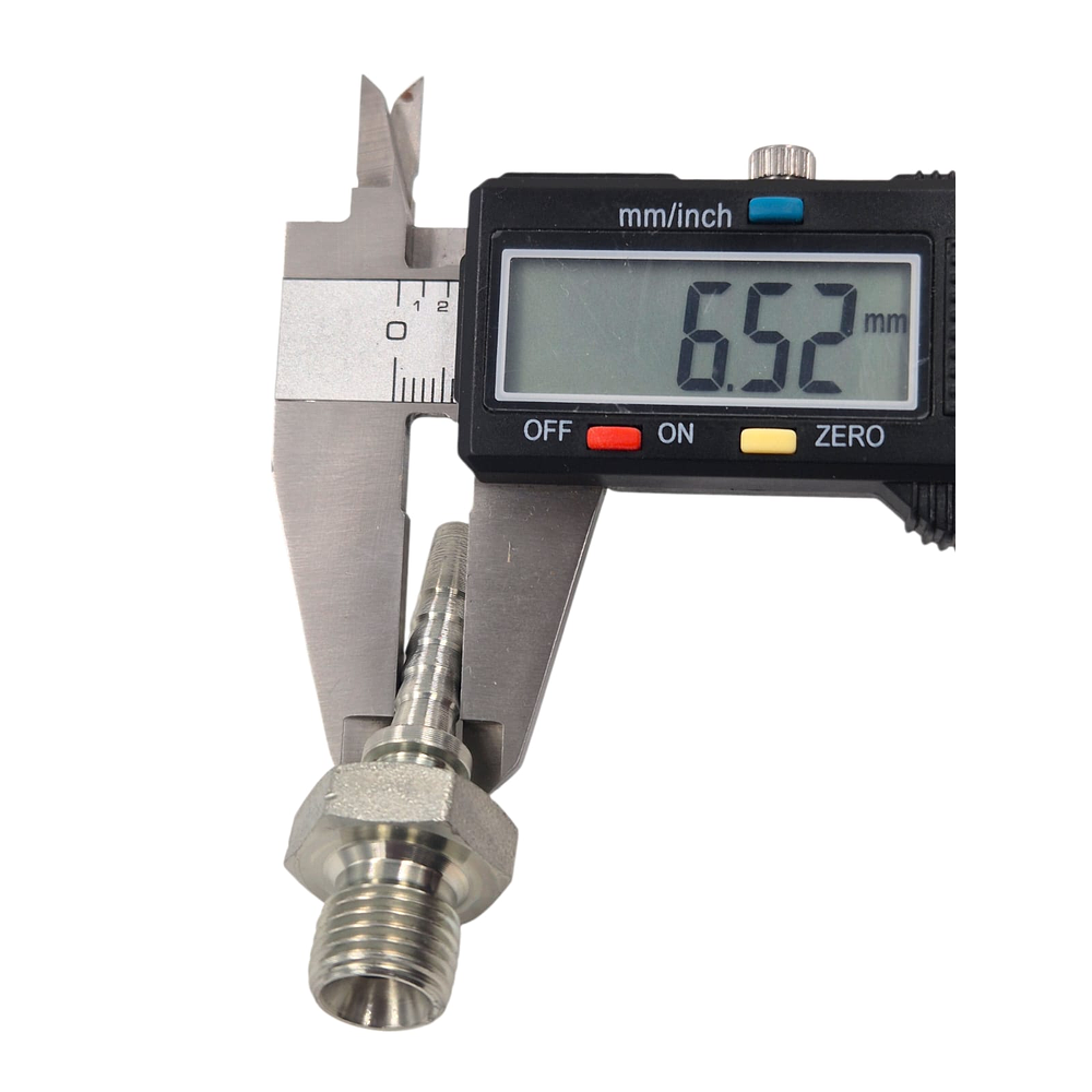 Conector Hidráulico 1/4" x 19 Macho Recto BSP 60 grados