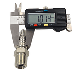 Conector Hidráulico 3/8" x 19 Macho Recto BSP 60 grados