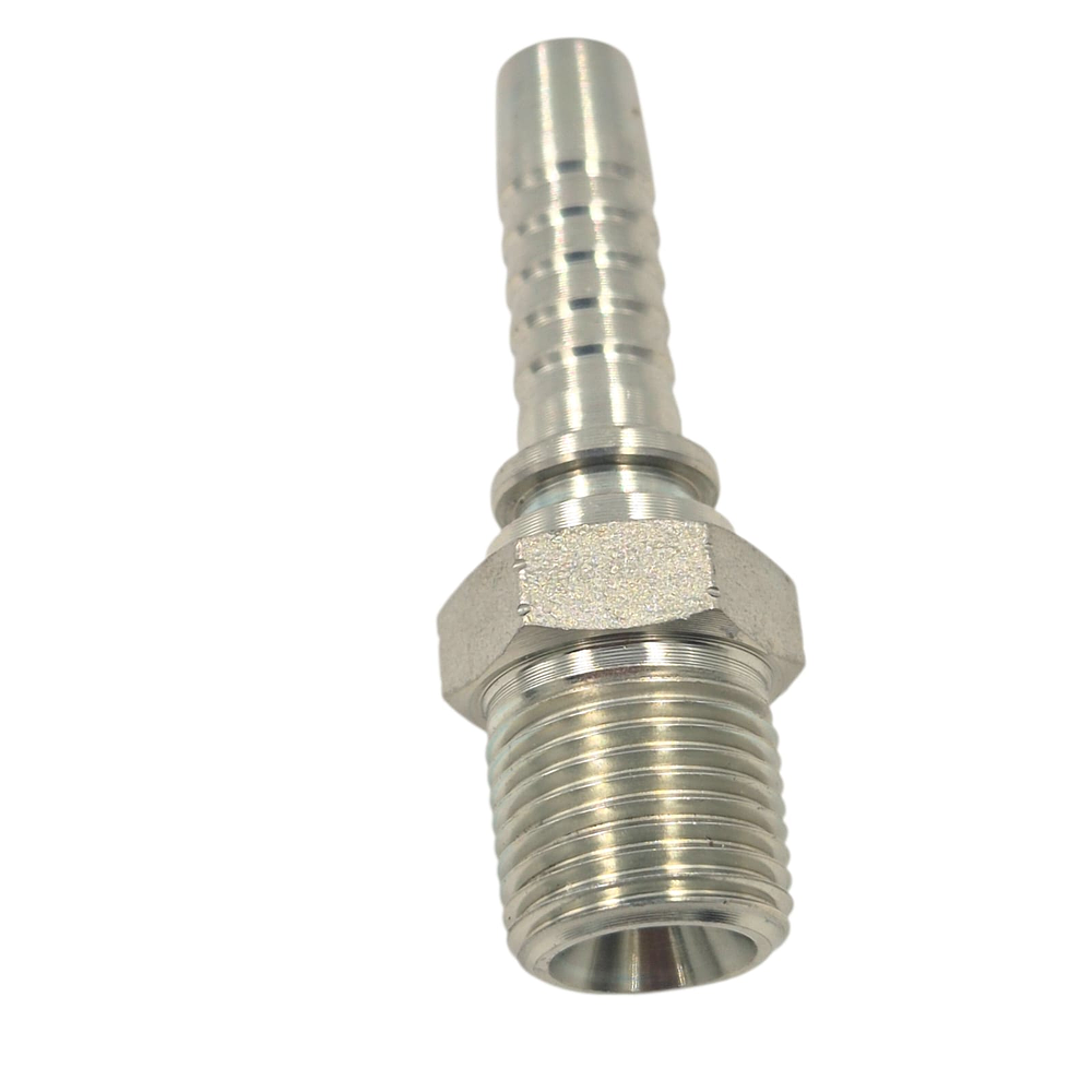 Conector Hidráulico 3/8" x 19 Macho Recto BSP 60 grados
