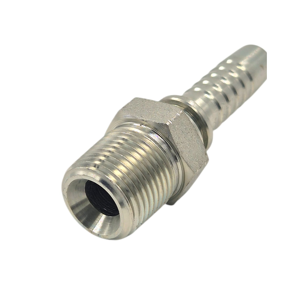 Conector Hidráulico 3/8" x 19 Macho Recto BSP 60 grados