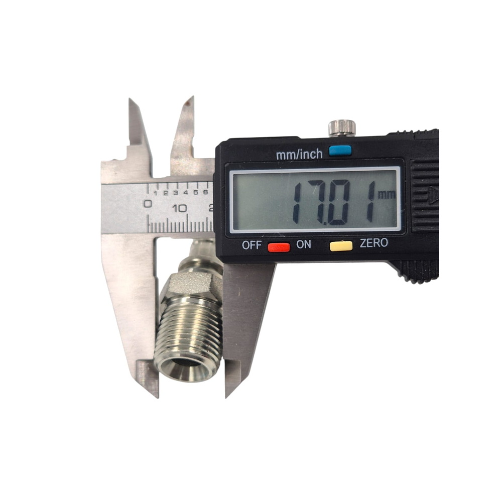 Conector Hidráulico 3/8" x 19 Macho Recto BSP 60 grados