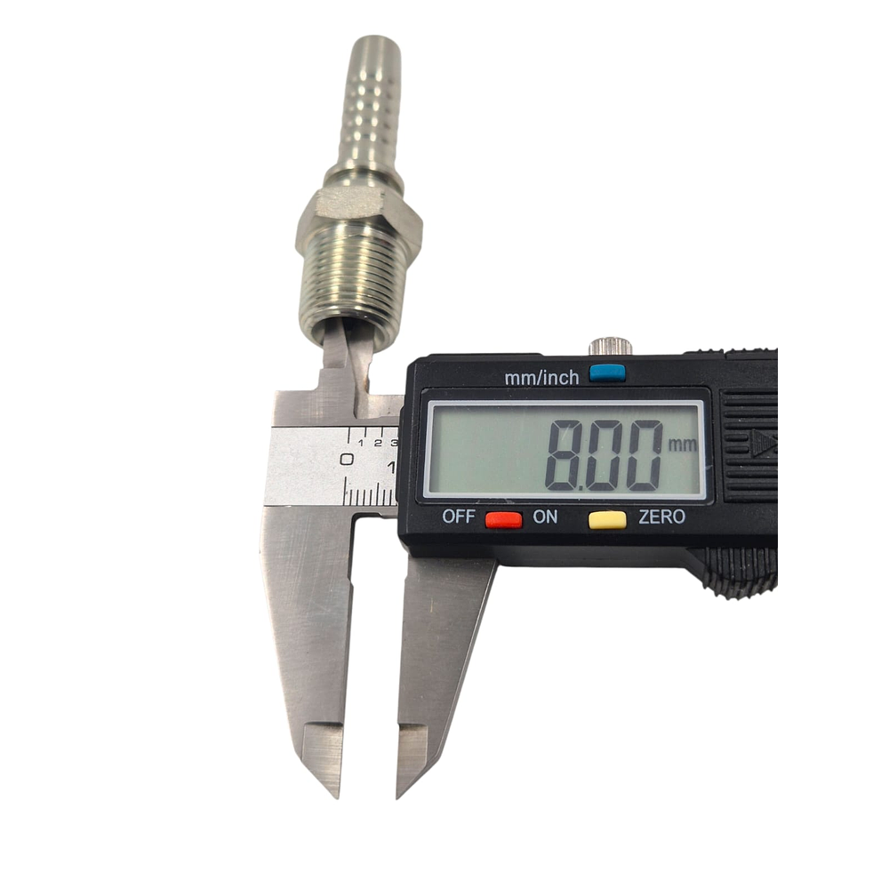 Conector Hidráulico 3/8" x 19 Macho Recto BSP 60 grados