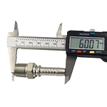 Conector Hidráulico 3/8" x 19 Macho Recto BSP 60 grados