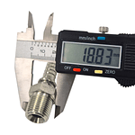 Conector Hidráulico 3/8" x 19 Macho Recto BSP 60 grados