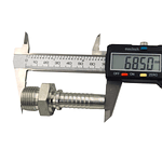 Conector Hidráulico 1/2" x 19 Macho Recto BSP 60 grados