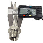 Conector Hidráulico 1/2" x 19 Macho Recto BSP 60 grados