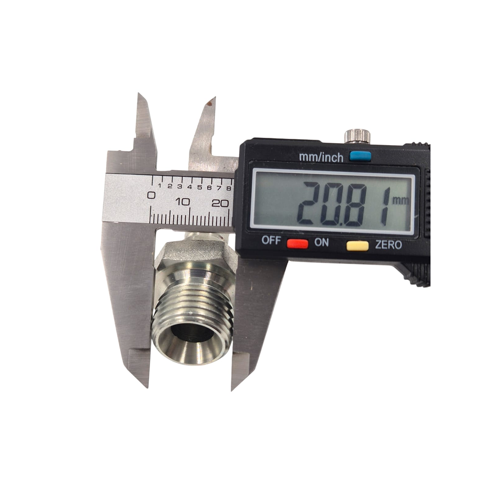 Conector Hidráulico 1/2" x 19 Macho Recto BSP 60 grados