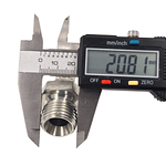 Conector Hidráulico 1/2" x 19 Macho Recto BSP 60 grados