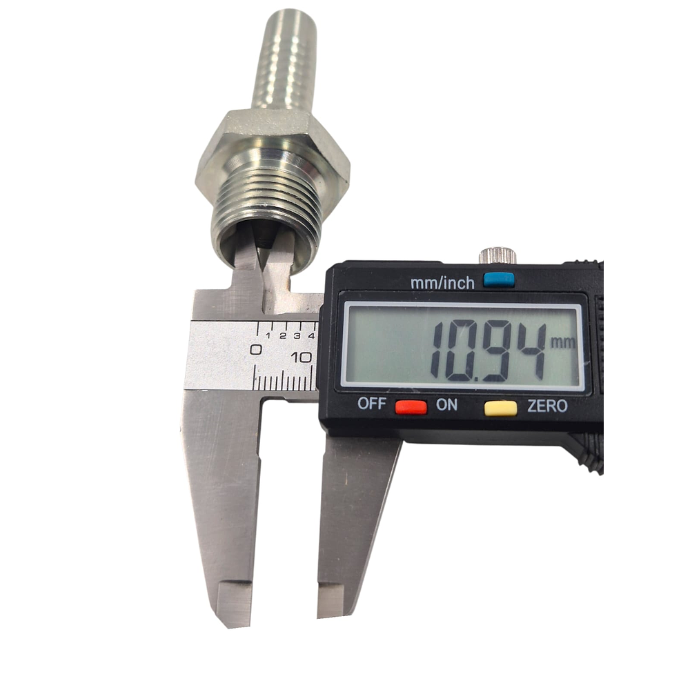 Conector Hidráulico 1/2" x 19 Macho Recto BSP 60 grados