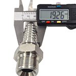 Conector Hidráulico 3/4" x 14 Macho Recto BSP 60 grados