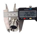 Conector Hidráulico 3/4" x 14 Macho Recto BSP 60 grados