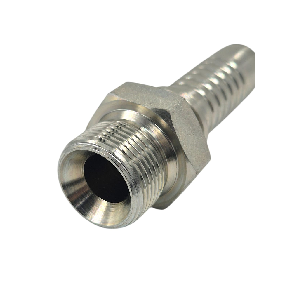 Conector Hidráulico 3/4" x 14 Macho Recto BSP 60 grados